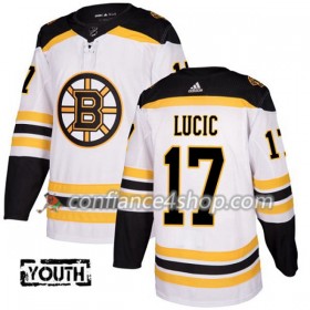 Adidas Maillot de Hockey Boston Bruins Milan Lucic 17 2017-2018 Blanc Authentic - Enfant